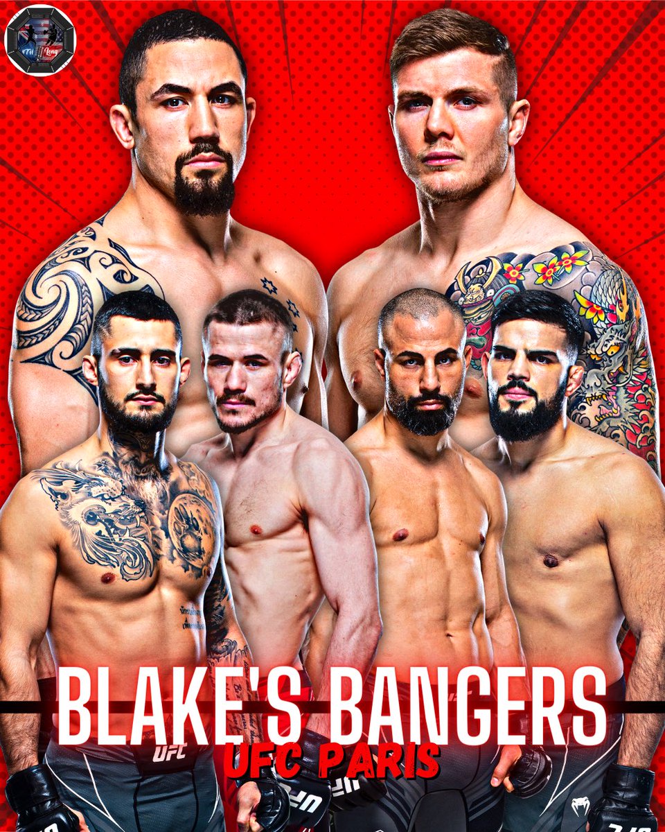 💥#BlakesBangers for #UFCParis💥

@blakecampbell11’s sure-fire fights to hit tomorrow are Whittaker vs Vettori, Jourdain vs Wood, and Makdessi vs Haqparast

What are you looking forward to the most? 👊🏻

#UFC #MMAT