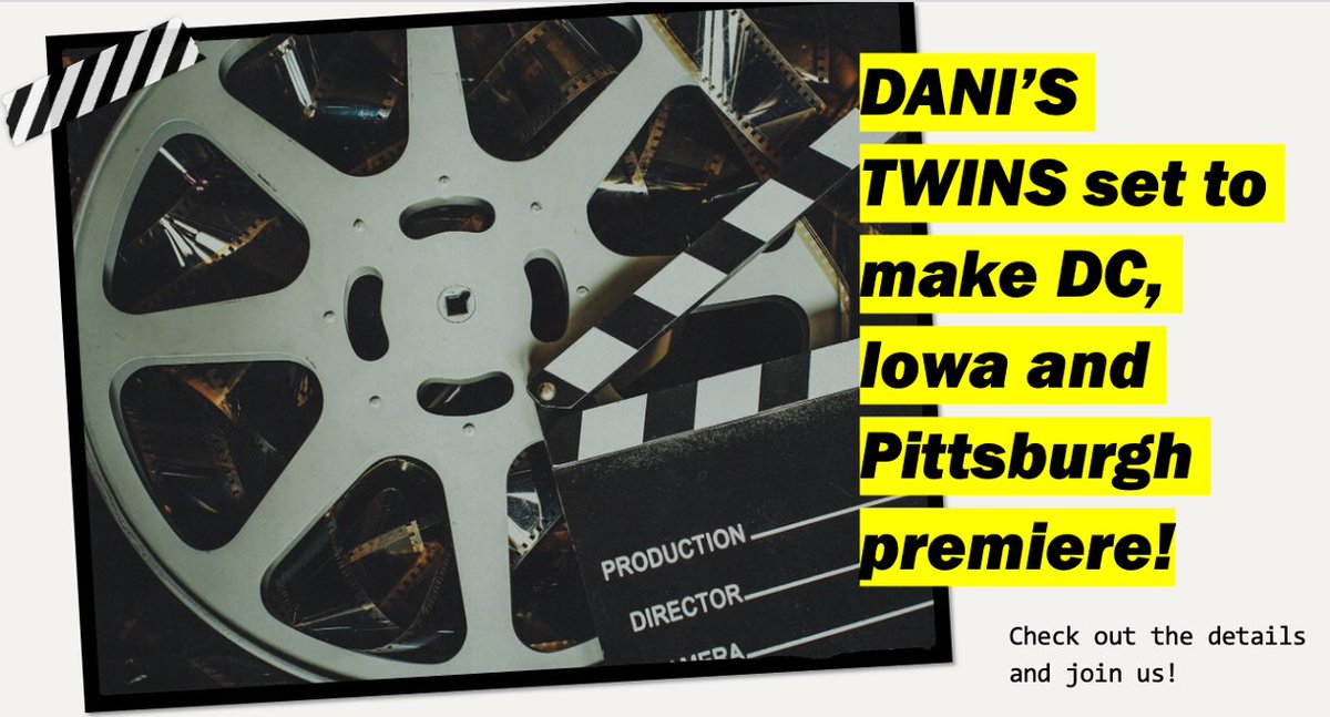 DanisTwinsFilm's tweet photo. We're jamming on the festival circuit. Sept 8 marks our DC premiere at @DCShorts Festival. THRILLED to be part of this top-notch festival giving visibility to great art and often marginalized voices! https://t.co/XHqvd5MFYR @daniizzie @Steve_Dorst @bradallgood @AngelaMGentile https://t.co/47ALnWcI5j