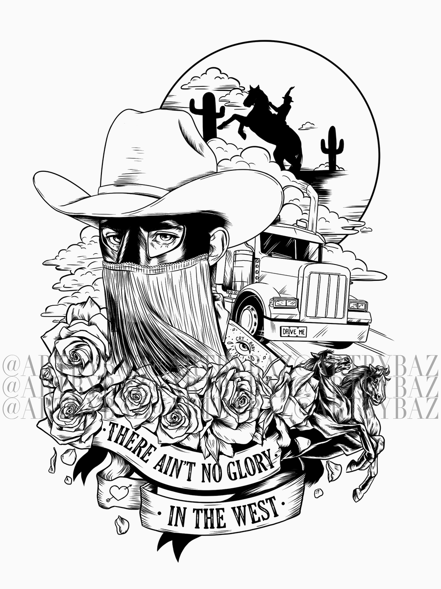 artbybaz's tweet photo. 🎶 Bronco Runnin' Wild 🎶
@orvillepeck 
#Fanart #OrvillePeck #ArtistsOnTwitter https://t.co/gk0KnDNbU4