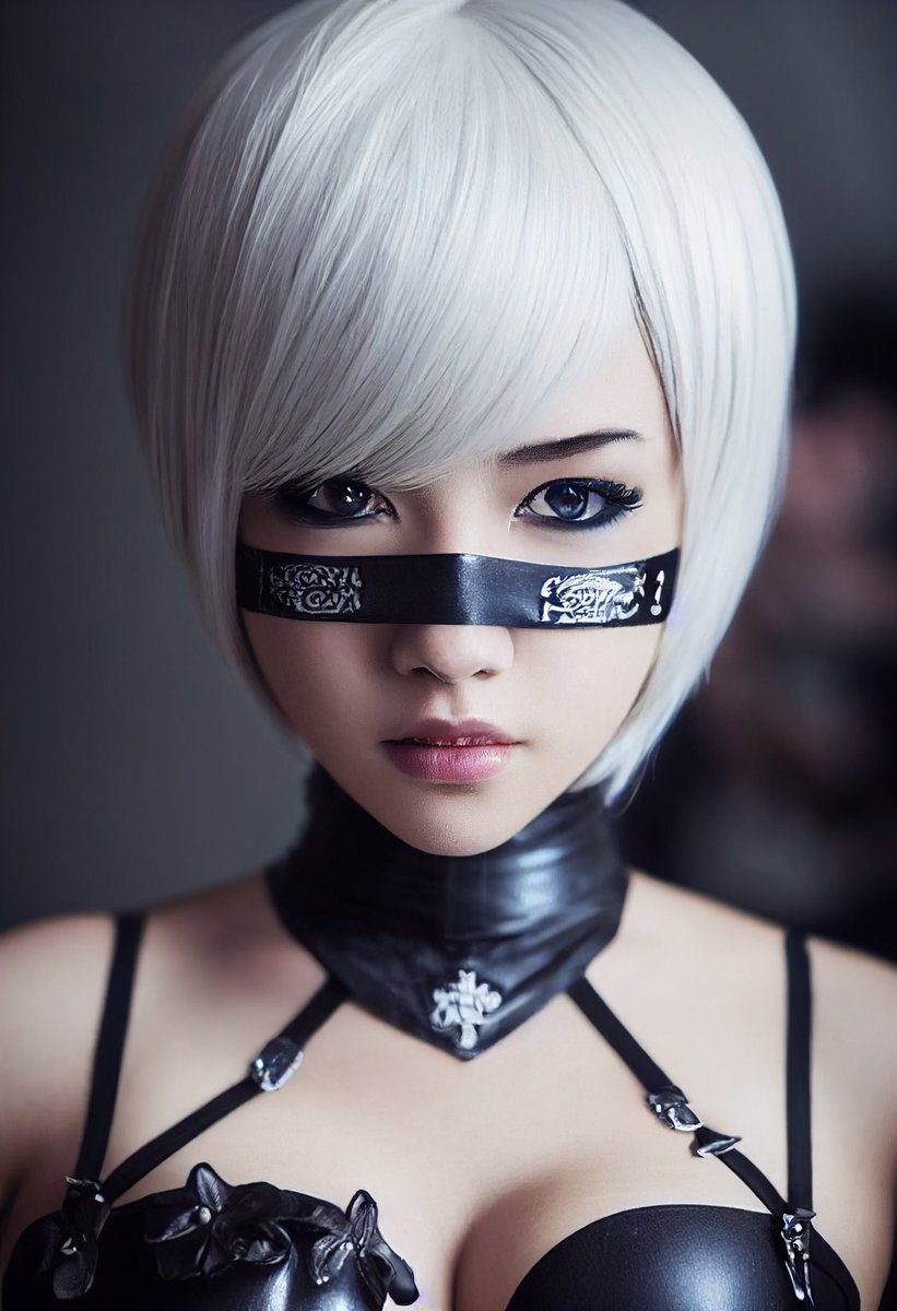 Distinguish_g's tweet photo. 2B 

#2b #neirautomata #neir #ai #openai #cosplay #cosplayer #cosplayergirls #cosplaying #midjourneyAi #midjourney #midjourneybeta #AIart #aiartcommunity #digitalpainting #digitaldrawing #DigitalArtist #digitalartwork https://t.co/iL9OZr81nG