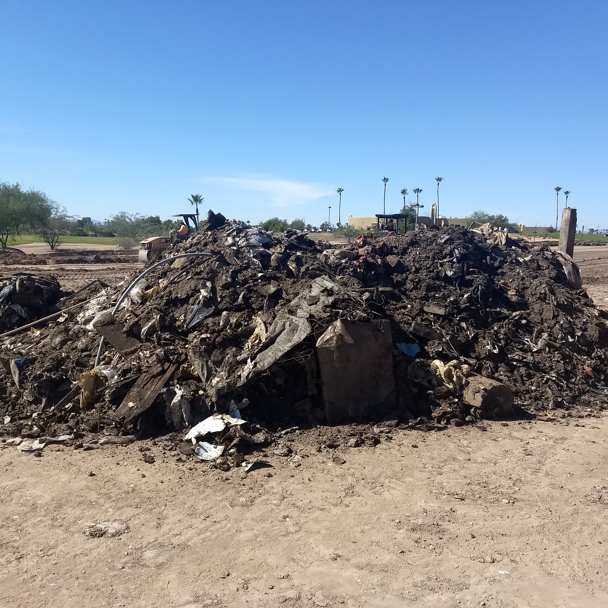 Phoenix Public Works on Twitter "This pile of trash was buried in the