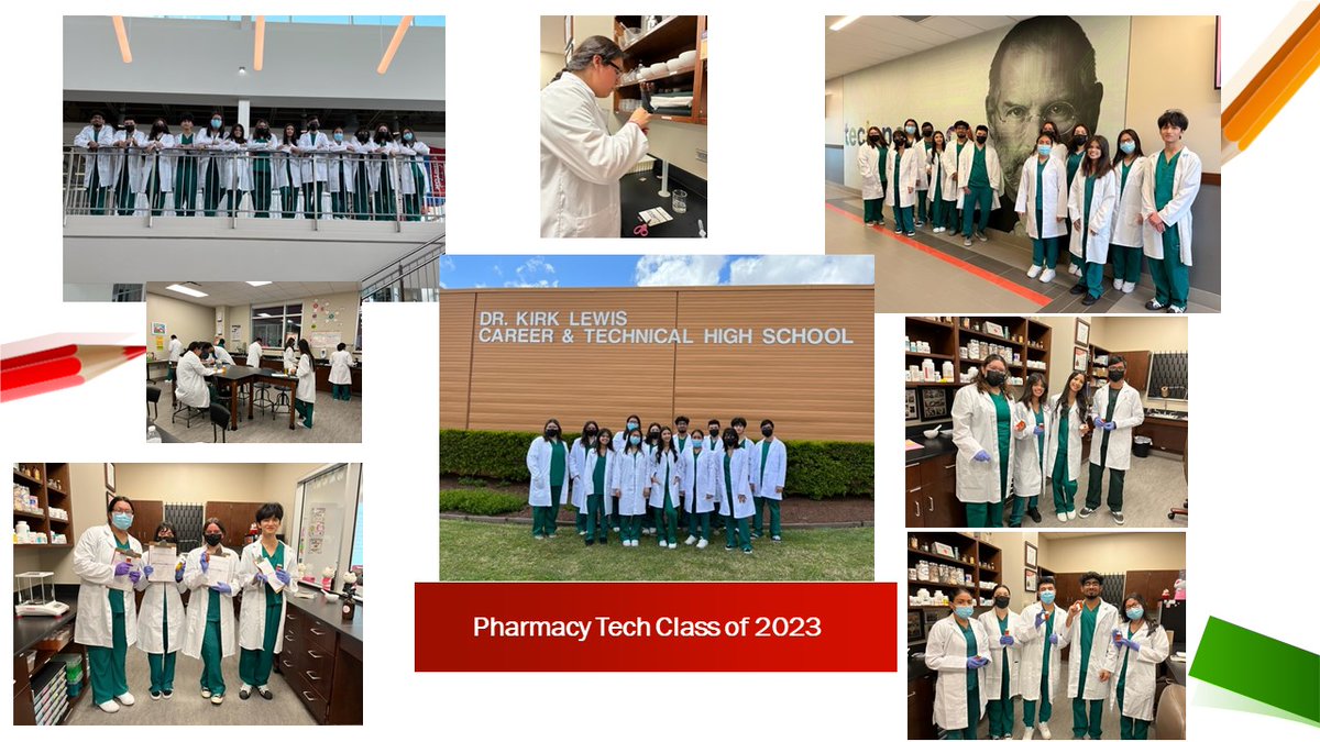 PISDCareerTech's tweet photo. Class of 2023 Pharmacy Tech already going strong! Getting ready for Walgreen's externship next week. Station rotations with prescription reading, counting out medication, and reconstituting a drug. #PISDCTE #CTE #CTEAllStars #PharmTech #pharmacytech https://t.co/0E4xBNo30L