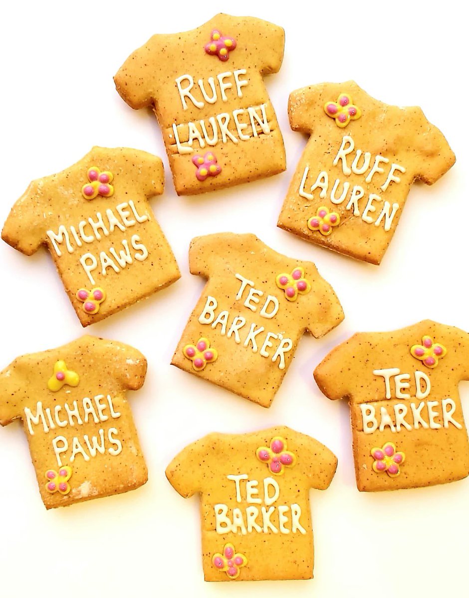 Designer t-shirts in biscuit form for dogs? Yeah of course we have those… 🐾👕