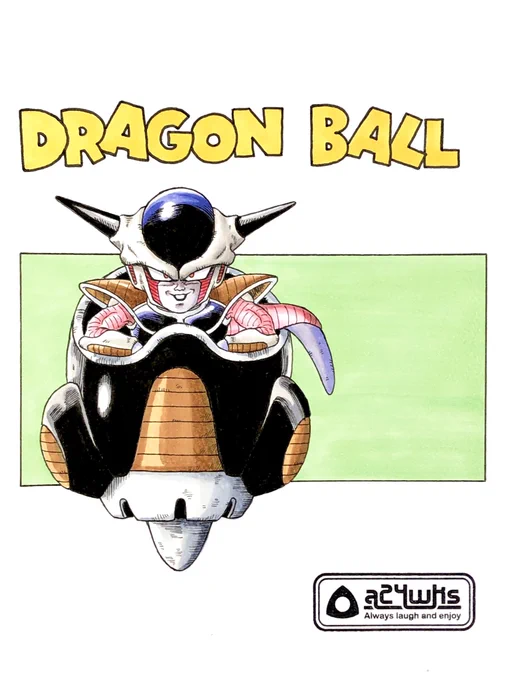 フリーザ#ドラゴンボール #ドラゴンボールイラスト #フリーザ #ディフォルメ #鳥山明ワールド #鳥山明 #鳥山明リスペクト #コピック #copic #illustration #manga #freeza #dragonball #dragonballfanart #a24_works #a24wks 