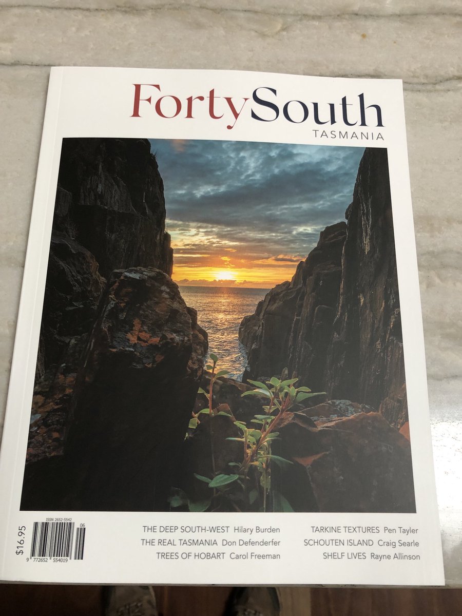 Wet weekend reading is sorted… one of Australia’s best magazines has just arrived #Tasmaniadreaming
