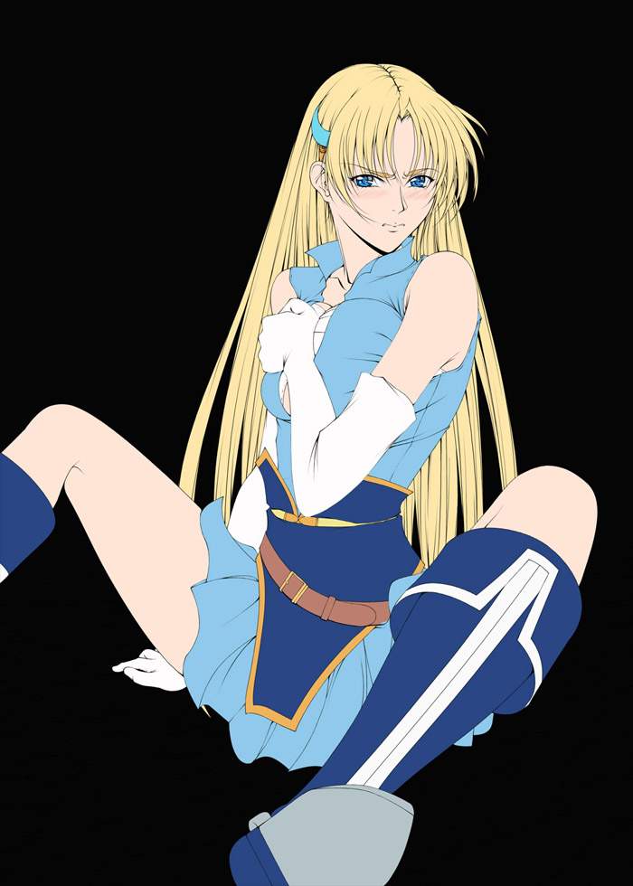 今日の一枚も昔描いた #ワーズワース の18禁同人漫画「がんばれシャロンちゃん3」の表紙の作業中の画像。
今日は基本色が入り終わった足を広げた差分の物。
通常の脱衣だけならともかく足を広げた物だと服の差分も足を広げた差分用に書き足さないといけないので結構面倒ならしい。😑 