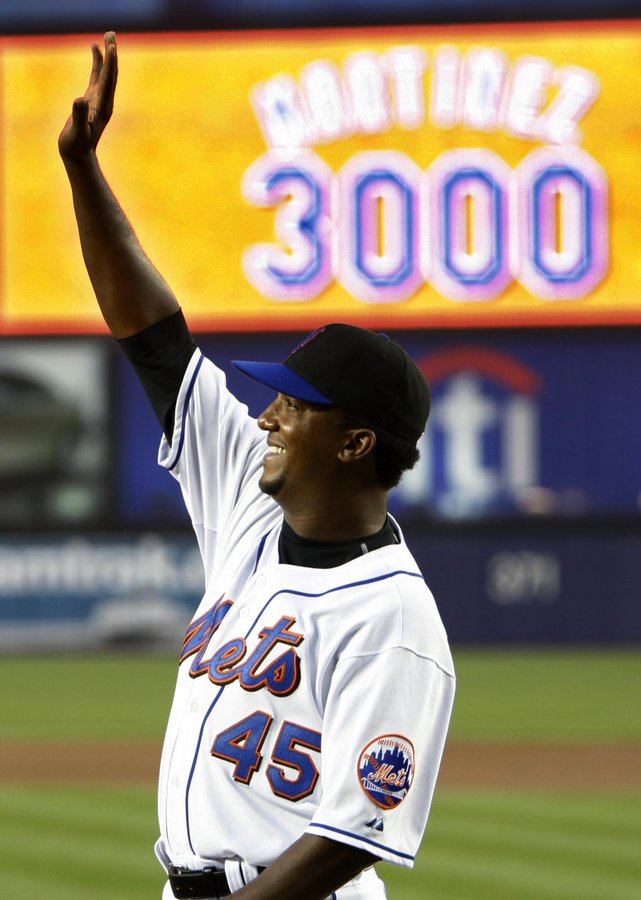 Pedro Martinez joined the 3,000 strikeout club, September 3, 2007.