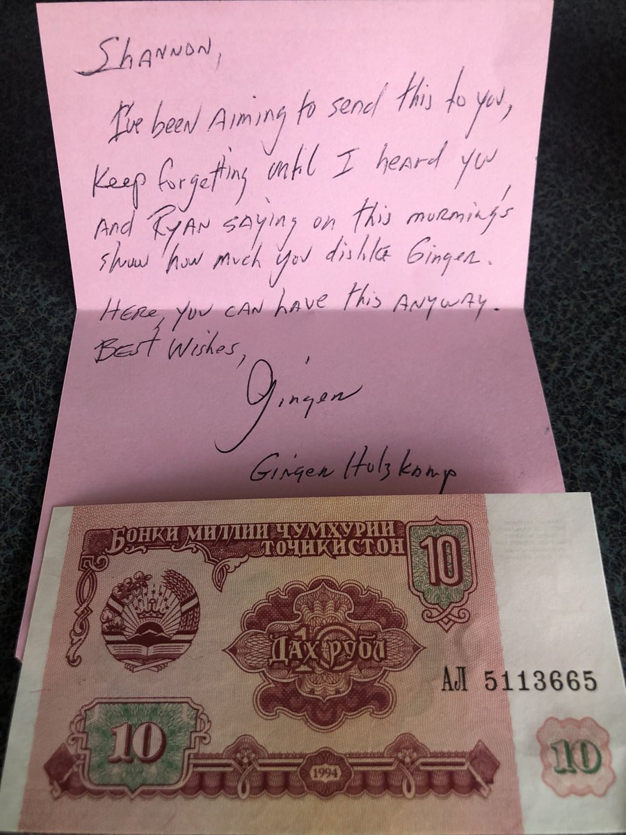 Shannon The Dude on Twitter "Today’s fan mail with foreign money from