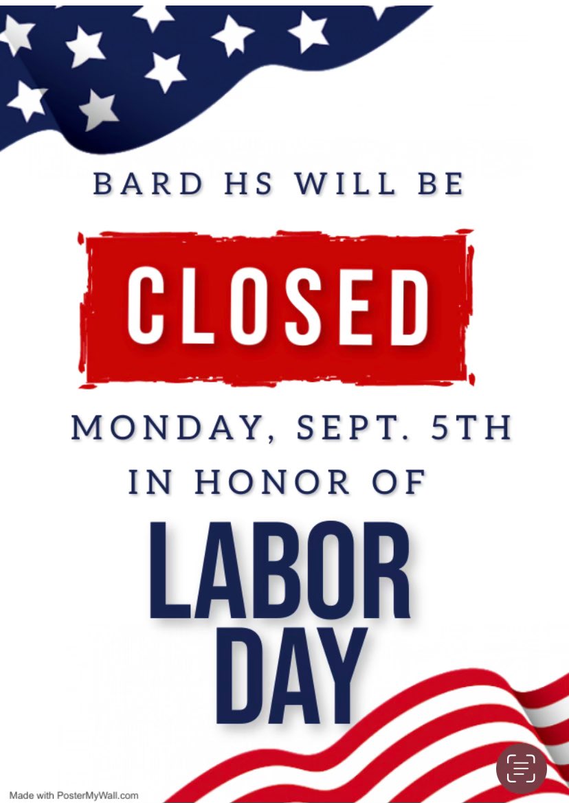 BES2012LLC's tweet photo. @BHSEC_DC Families
We’re closed on Monday in observance Labor Day. We’ll see everyone on Tuesday, Sept 6th & please remember Back-to-School Night is Tuesday, Sept 13th.
@dcpublicschools @sharonabean @creidsboe
#StayInClass
#KeepTheHallwaysClear
#UseAcademicLanguage
#BeTheBest https://t.co/GRmfNmZIcv