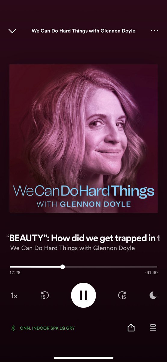 breemar's tweet photo. “We are in Oz. If we all decided to not participate in a standard it would go away because there would be no comparative analysis. A beauty standard only exists because we all strive to meet it… there is no winning it”.  

Another Friday fill my soul. Thanks, @GlennonDoyle https://t.co/Bfun6johJS