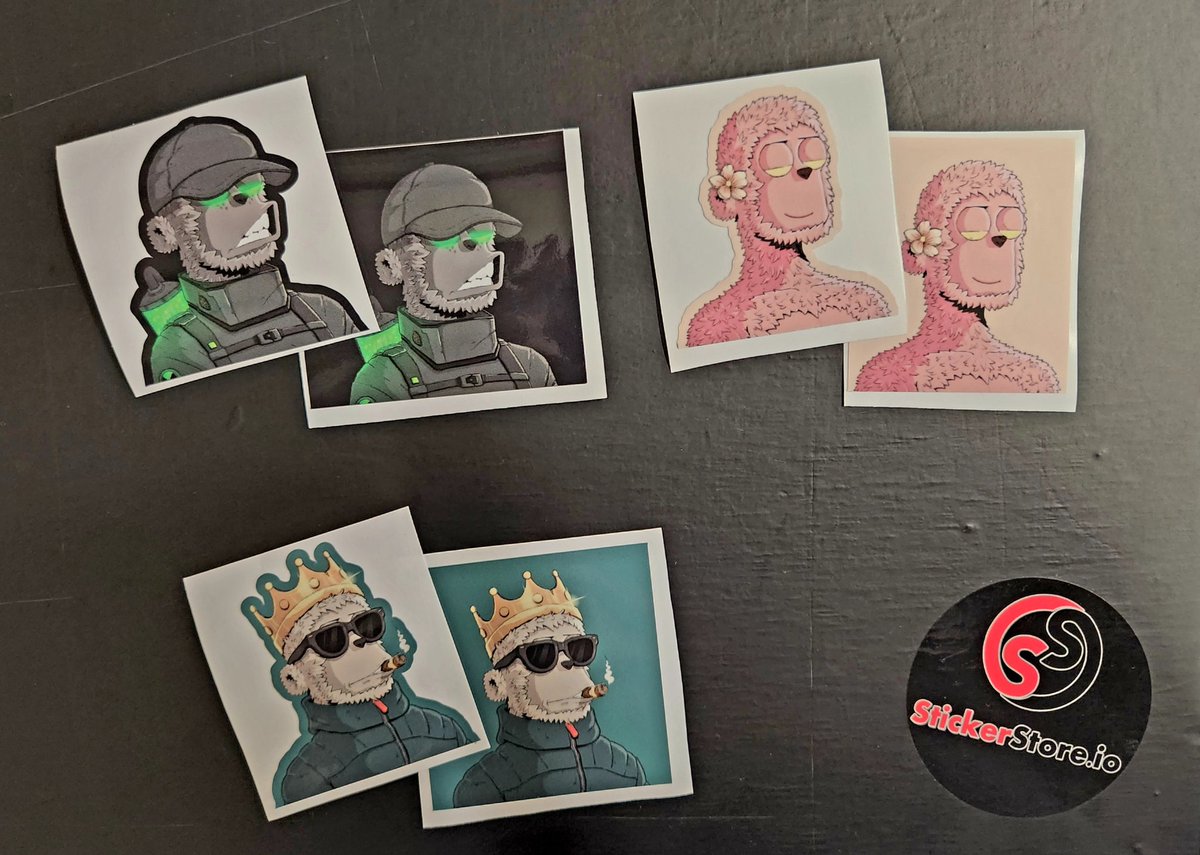 ScottHallaaa's tweet image. @StickerStore_io is my little side hustle, and I made these for yall!! The real nft will be a much better quality but it's the same vinyl I use to wrap nascars!!