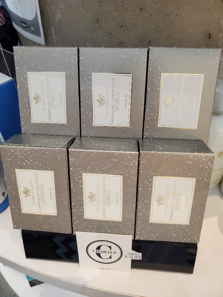 Keepin' clean with the best and most luxurious - Perth Soap Co. soaps. #perthsoapcompany #luxurysoap #thebestsoap #madeincanadasoap #sparklingchampagne #champagneflavour #onlythebest #vancouverluxurystore #vancouvergiftstore #supportlocalbusiness #familyoperated #familyowned