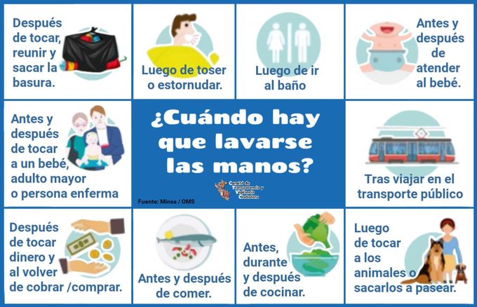 ctvcperu's tweet photo. #CTVCtips | En el día mundial de la higiene, #RecuerdaQue el lavado de manos es la principal arma de prevención ante cualquier enfermedad, como la #COVID19. Toma, al menos, 20 segundos y protégete. Conoce los momentos clave ⬇️
#SigamosCuidándonos @Minsa_Peru @OPSOMSPeru https://t.co/kBBYUvXjUN