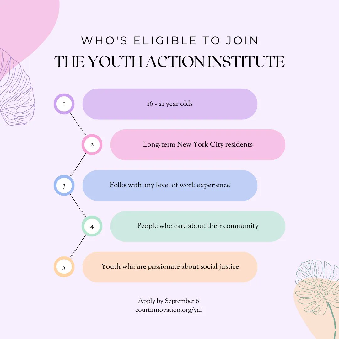 youthactioninst's tweet photo. YAI is for any long-term NYC resident aged 16-21 (no recent college transplants, please!). You don't need any previous work experience; we train you before you start doing the research work. You do have to be passionate. Apply by 9/6! https://t.co/LmpKULi1YC 
#NYCYouth https://t.co/MTFOY6pR21