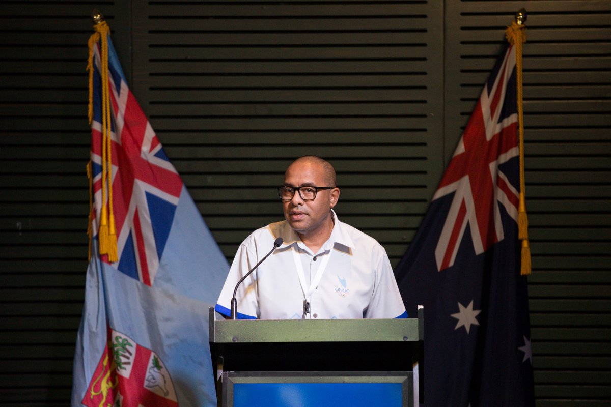 oceaniaolympic's tweet photo. We presented our #ONOC #B2032 Programme - our Pacific Islands 10-Year Roadmap to high performance &amp; medalling at the BRISBANE 2032 Olympics at the Joint Fiji-Australia Business Council (FABC) and Australia-Fiji Business Council (AFBC) Forum. #OceaniaTogether 

Photos: FABC https://t.co/8aX1qULPQX