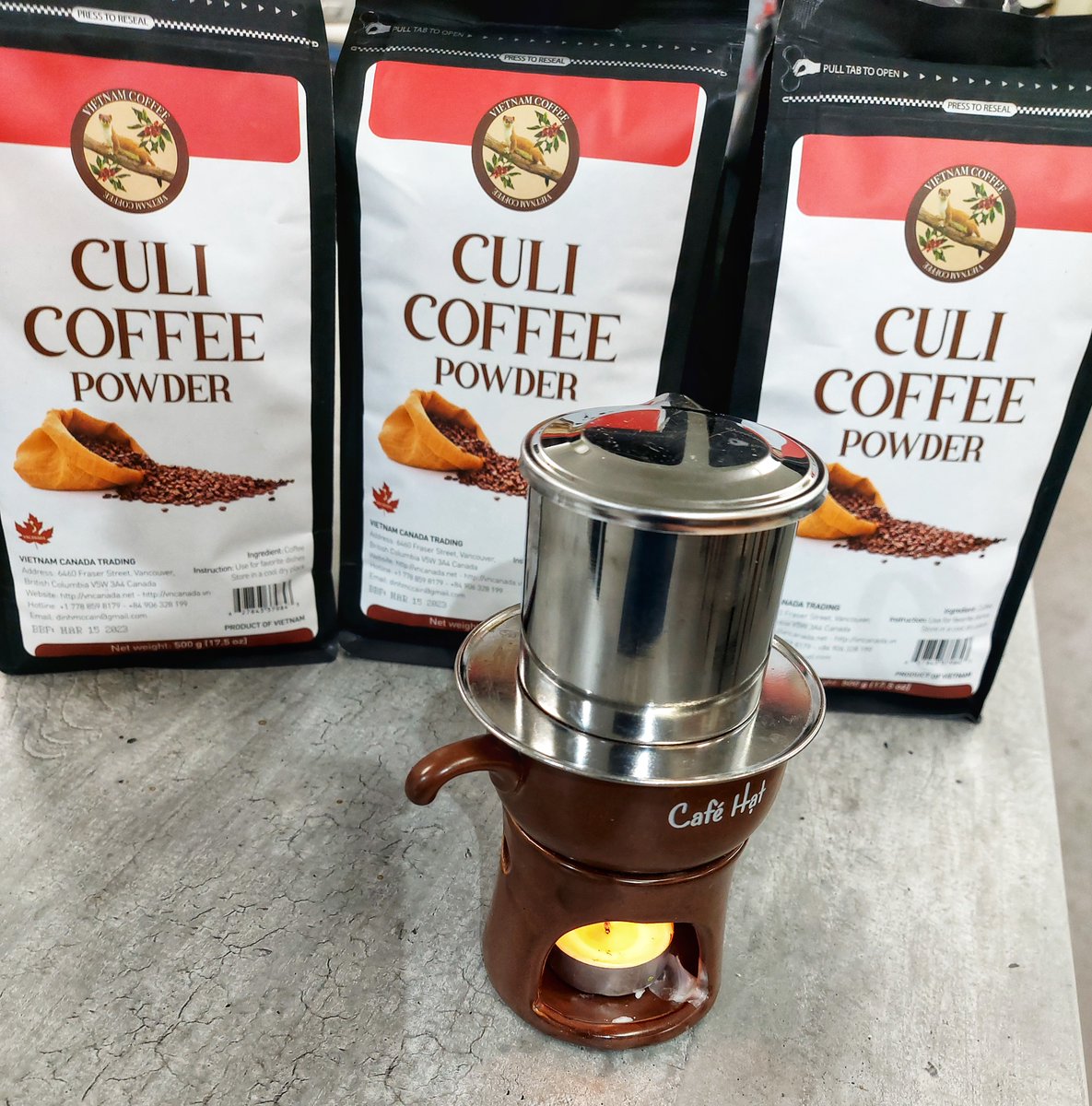 chrisdu54934070's tweet photo. Vietnamese coffee Culi coffee powder bag 500gr $4.99 wholesale price

Fresh Sub Grand Opening Extended
6154 Fraser street Vancouver 

#coffeepeople #coffeeislove #coffeeaddicts #coffeeadit #coffeeporn #coffeegeek #vietnamesecoffee #vietnamesecoffeedrip https://t.co/geZLMp0Mdp