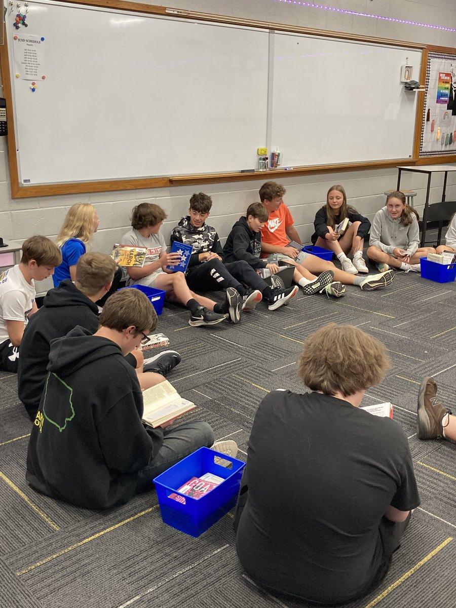 High school English classes have been previewing young adult library books and reviewing how to use the catalog and call numbers to find books in the library.
