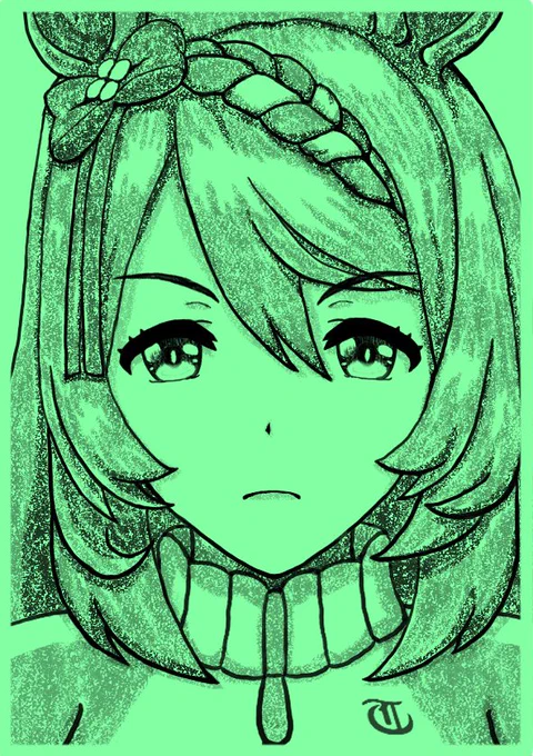 ジャージのスーパークリークに挑戦するキツネ耳サイボーグ忍者 #ウマ娘 #ウマ娘プリティーダービー #スーパークリーク(ウマ娘) #メタルギア #メタルギアソリッド #サイボーグ忍者 #グレイフォックス #無線 #ケモミミ  