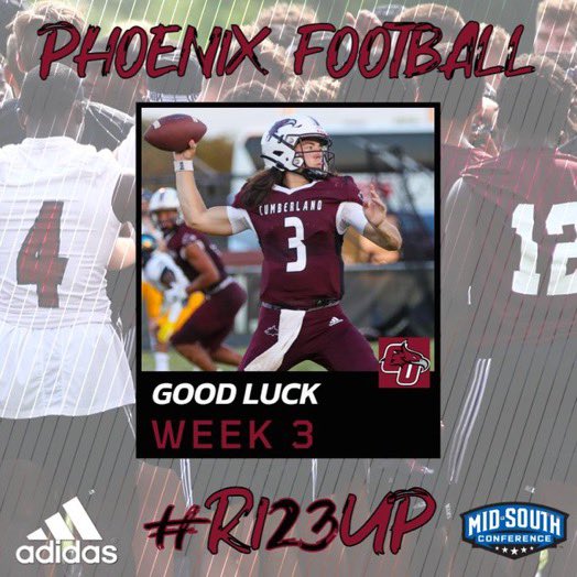 Some love from <a href="/CumberlandFB/">Cumberland University Football</a> <a href="/CoachHigginson/">Brad Higginson</a>