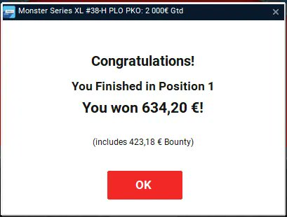 🥇Ouverture du compteur sur un petit #MonsterSeries PLO KO 30€, et en stream 🐣 
À votre tour <a href="/Manu_4486/">Manu - Benjamin Tessier</a> <a href="/JilanoTV/">Jilano</a> <a href="/EtiennePKR/">EtiennePKR</a> !
<a href="/PMU_Poker/">PMU Poker 🔞</a>