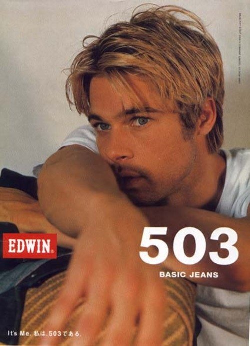 ブラッドピット　　ＥＤＷＩＮ５０３　稀少　非売品ポスター ブラッドピット EDWIN503 稀少 非売品ポスター ブラッドピット