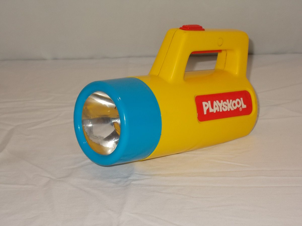 Excited to share the latest addition to my #etsy shop: Vintage 1986 Playskool 3 Color Flashlight WORKING Clean and NICE etsy.me/3Bbo7Vg #yellow #blue #vintageplayskool #1986playskool #playskoolflashlight #plastic #attictreasuresmi