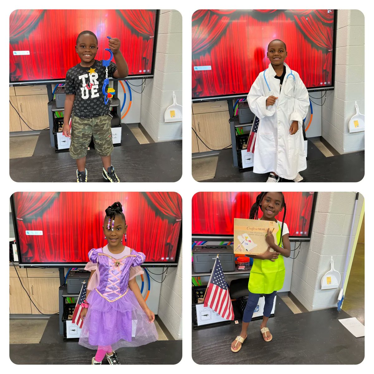 Community Helper Day in Mrs. Adlman's 1st grade class! <a href="/JEFCOED/">Jefferson County Schools</a> #BPInspired #LaborDay