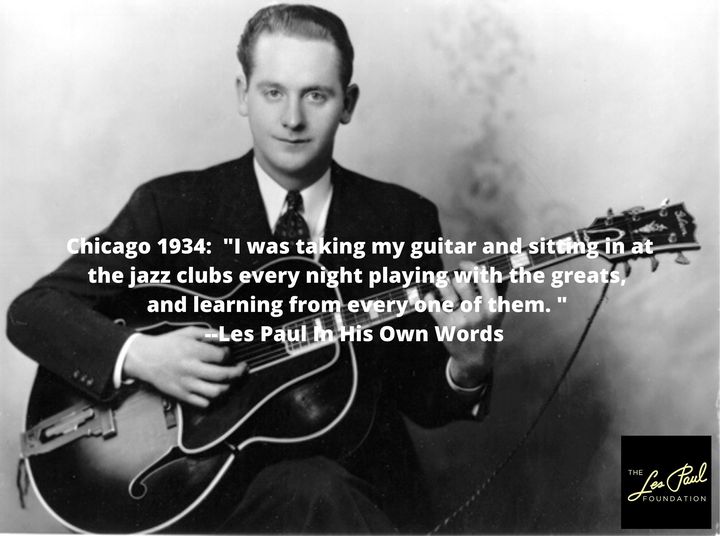 #lespaul #lespaufoundation #quote #music #musiceducation #chicago #jazzclubs #guitarplayer #guitarlover #GOAT