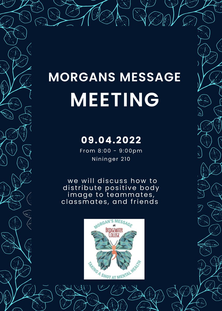 Our first meeting of the semester! Can’t wait to see everyone🦋