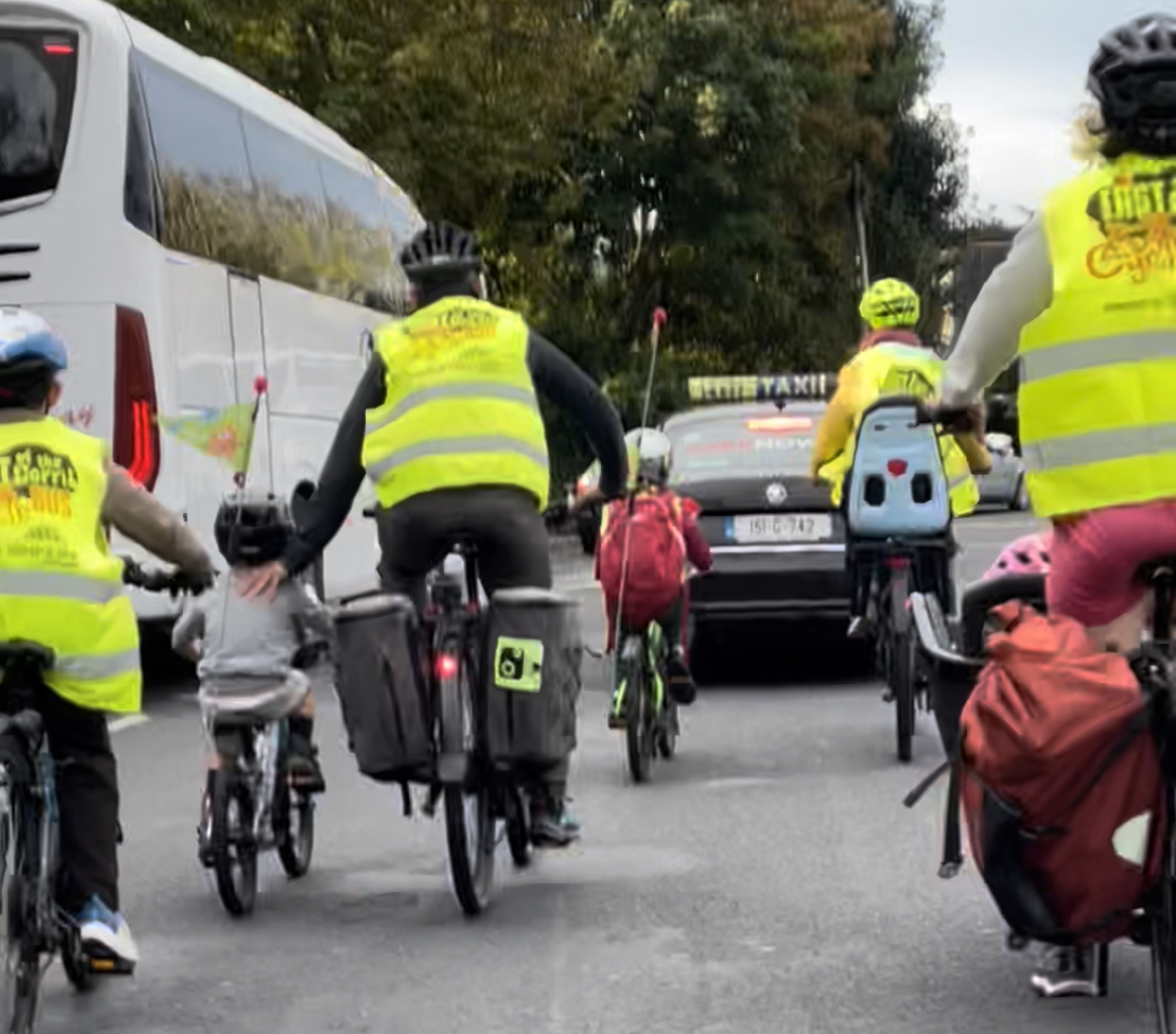 Lovely to be back with <a href="/ECorribCycleBus/">East of the Corrib Cycle Bus</a> . Thks to many motorists for their patience each morning as we navigate the crowded streets of #galway <a href="/cycle_bus/">Galway School Cycle Bus</a> <a href="/GreenSchoolsIre/">Green-Schools</a> <a href="/RSAIreland/">RSA Ireland</a> <a href="/GalwayCityCo/">Galway City Council</a> <a href="/SRTS_Ire/">Safe Routes to School</a>