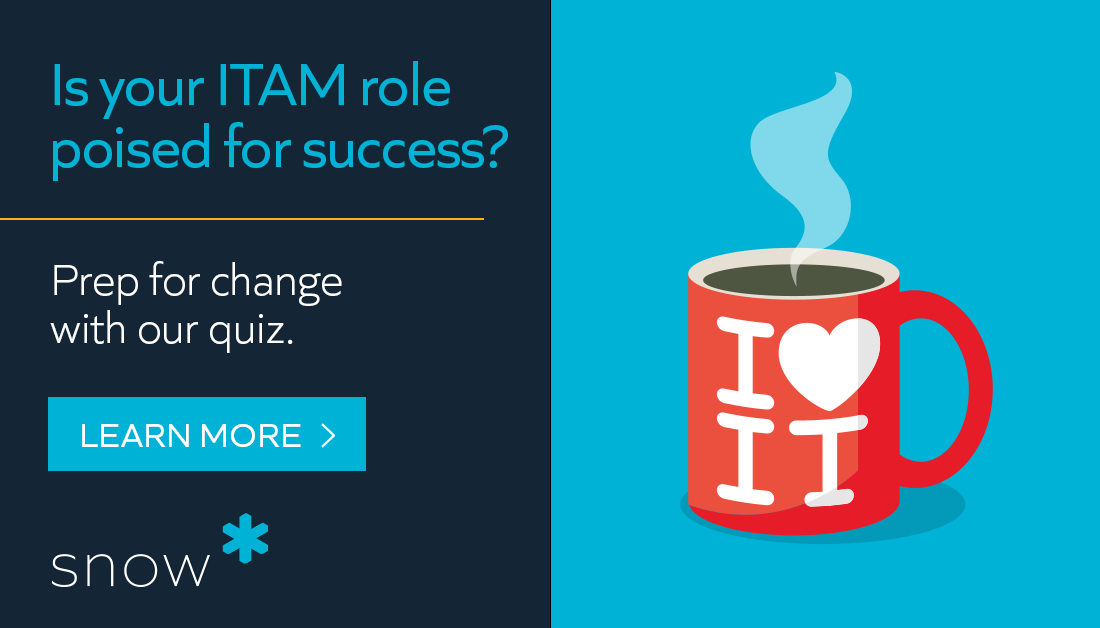 SnowSoftware's tweet photo. Is your ITAM plate full? Take our quiz and find out where to maximize your program efforts and keep up with the ever-changing industry - https://t.co/MaIi1MSXEV
#ITAM #SnowSoftware https://t.co/eHnbOsNUFS