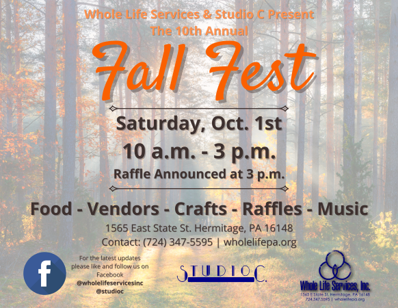 Whole Life Services &amp; Studio C present the 10th Annual Fall Fest!