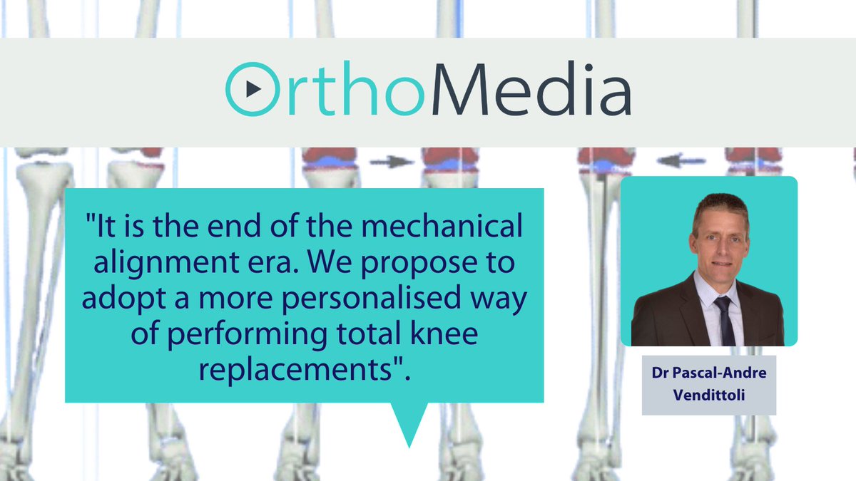 OrthoMedia_'s tweet photo. The argument for abandoning mechanical alignment in #TKA is a thought-provoking one. Dr Pascal-Andre Vendittoli of @UMontreal explains why there is a case for different options.
#OrthoMedia #mechanicalalignment #arthroplasty @CdnOrthoAssoc
https://t.co/hUD1ErF6Ky https://t.co/WZmCkXC9LA