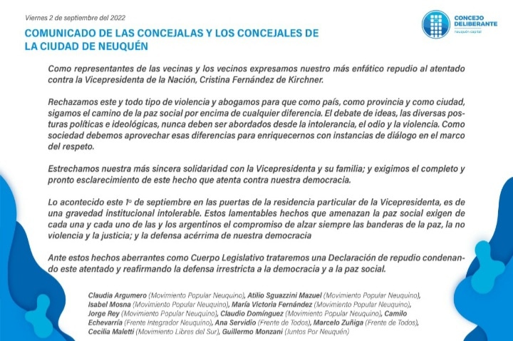 ConcejalesMPN's tweet photo. Comunicado de las y los Concejales https://t.co/nMVMmpiosY