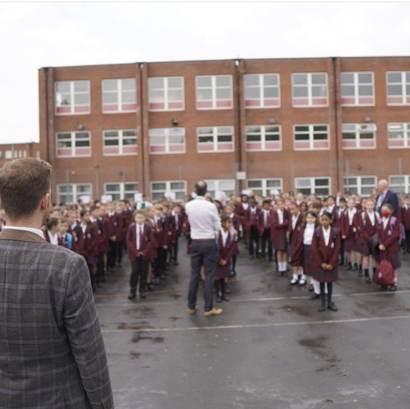 Joa_official's tweet photo. Our Year 7s had their first day at St Joan's today. It was great to see them settling in so well and hope they all enjoyed the day. We look forward to welcoming them back on Monday along with Years 8-13.⚜️ https://t.co/Un8XnHvyRQ
