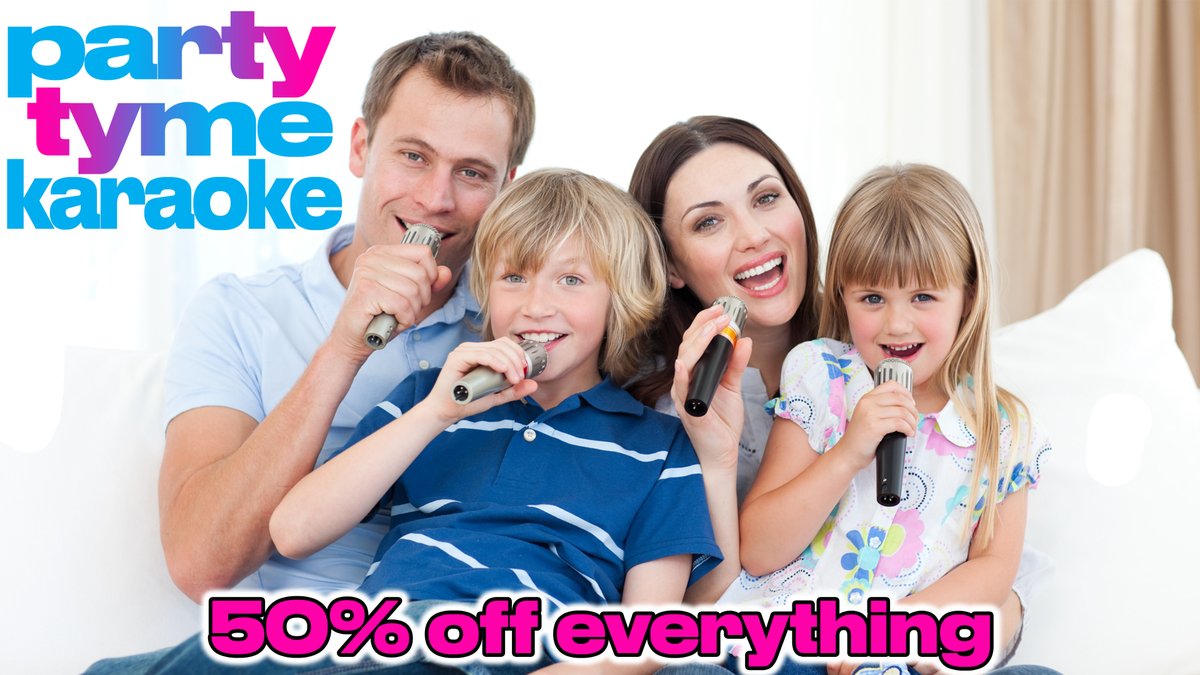 partytymekaroke's tweet photo. LAST CHANCE for 50% OFF Party Tyme Karaoke SUMMER SALE! - https://t.co/nZ47gukInx https://t.co/ujN84DtRDd