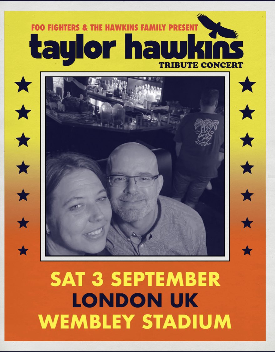 Lucielockets's tweet photo. #taylorhawkinstribute can’t wait for tomorrow it’s going to be an emotional one we are all going to wear our crazy pants for you Taylor ❤️❤️#crazypantsfort1 #FooFighters https://t.co/wOU2mqhkHF