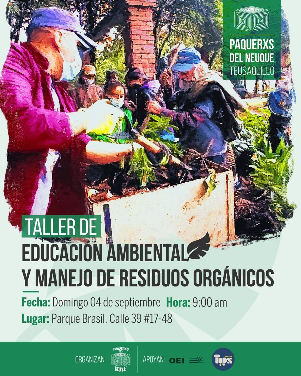 Oscar_MuRam's tweet photo. 🥦🍂Ven con tus residuos orgánicos y aprende sobre la Paca Digestora Silva🍃🌱
👩🏫Taller de manejo adecuado de residuos orgánicos:🦴🥬🥝🥓🥩
Recomendaciones:
✔️Traer calzado para pisar🥾
✔️Guantes de caucho o jardinería 🧤
🧒👧 Actividades para niños(as)🖌🎨
#PacaDigestora https://t.co/yCYzNTRl0d