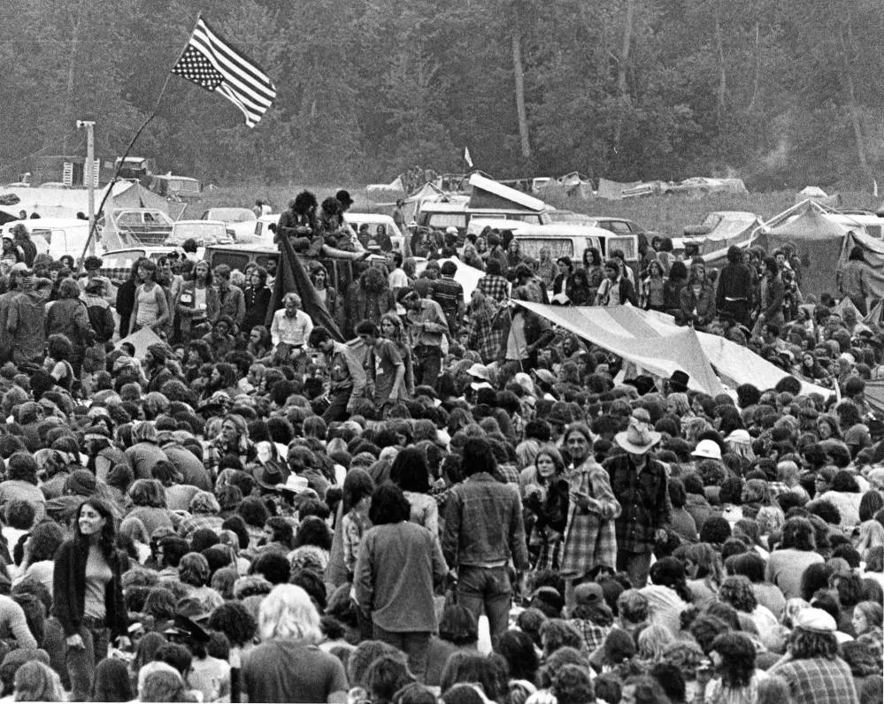 HistoricInd's tweet photo. 50 years ago today, the disastrous Bull Island Festival was held in Posey County. The rain-drenched event brought 4x the expected crowds and ended in two deaths. https://t.co/iiILWtKCe7 https://t.co/BiB1Jw4FLZ