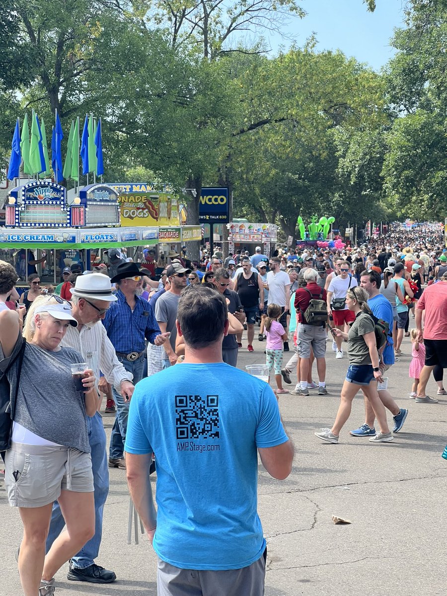 AMPonStage's tweet photo. #AMPonStage is on the move again. This time at the @mnstatefair. Hello beer, food and @ChadHartmanShow?! https://t.co/YUvUForXlM
