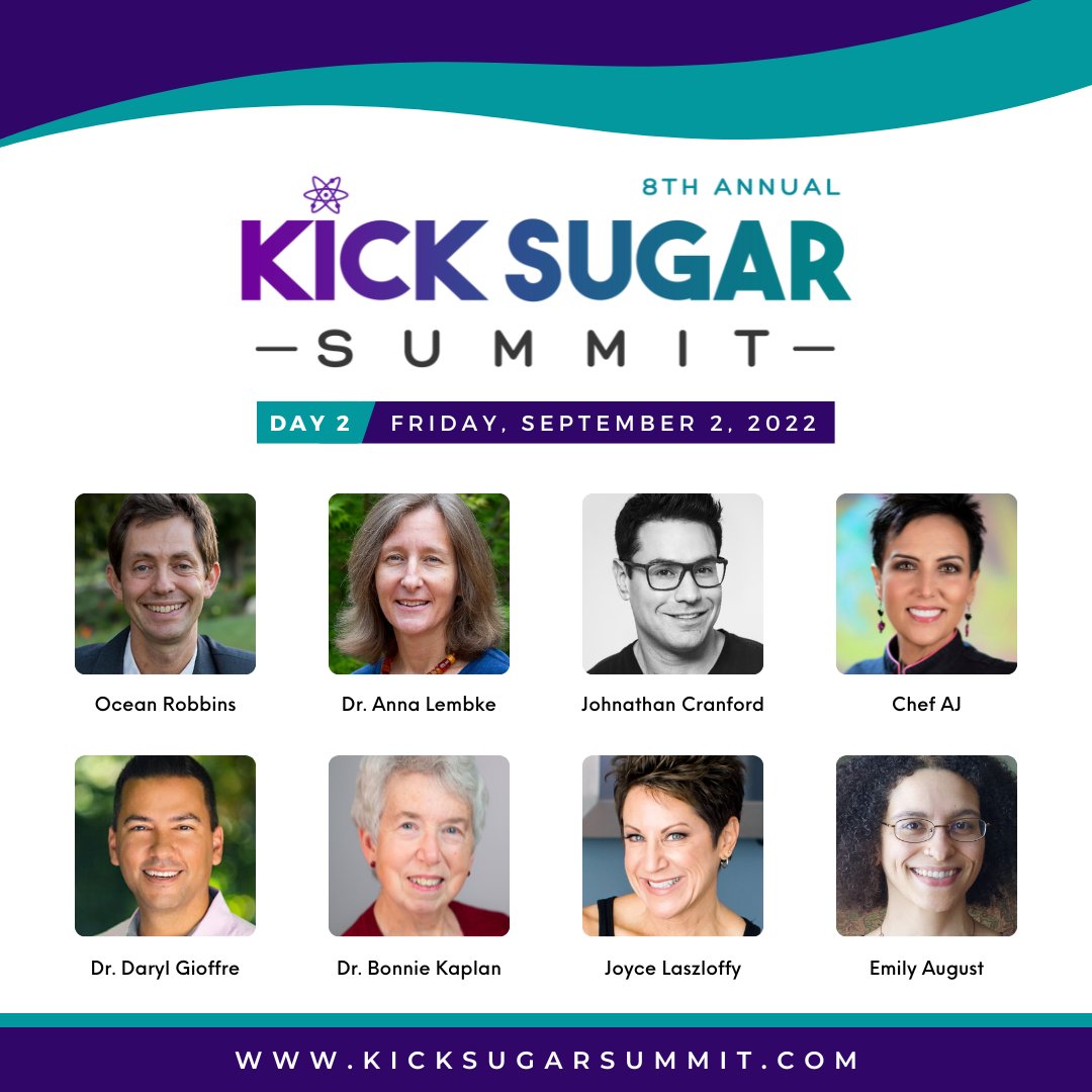 JaynSteele's tweet photo. Day 2 of the Kick Sugar Summit - a free educational event about the science of sugar addiction and sugar addiction recovery! Register here to listen to these 8 NEW speakers: https://t.co/cW6ROQsnNp https://t.co/DAV4hzBAaK