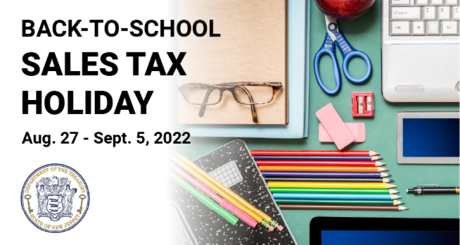 NJCivilService's tweet photo. Still need to do some more school shopping this weekend?

The State of New Jersey’s Back-to-School Tax Holiday is happening RIGHT NOW through September 5th.

Take advantage of this awesome savings opportunity for parents and students!

#CSCWorksForYou #BacktoSchool #NewJersey https://t.co/7P0kTztfrB