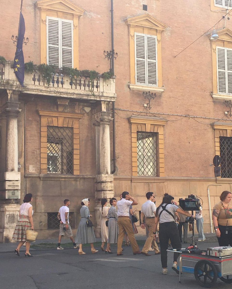 GeorginaDriver's tweet photo. Enzo Ferreri film set 
#set #enzoferrari #film #modenacentro #ferrarimovie 
📸frasidiana https://t.co/h21o7dAUAG