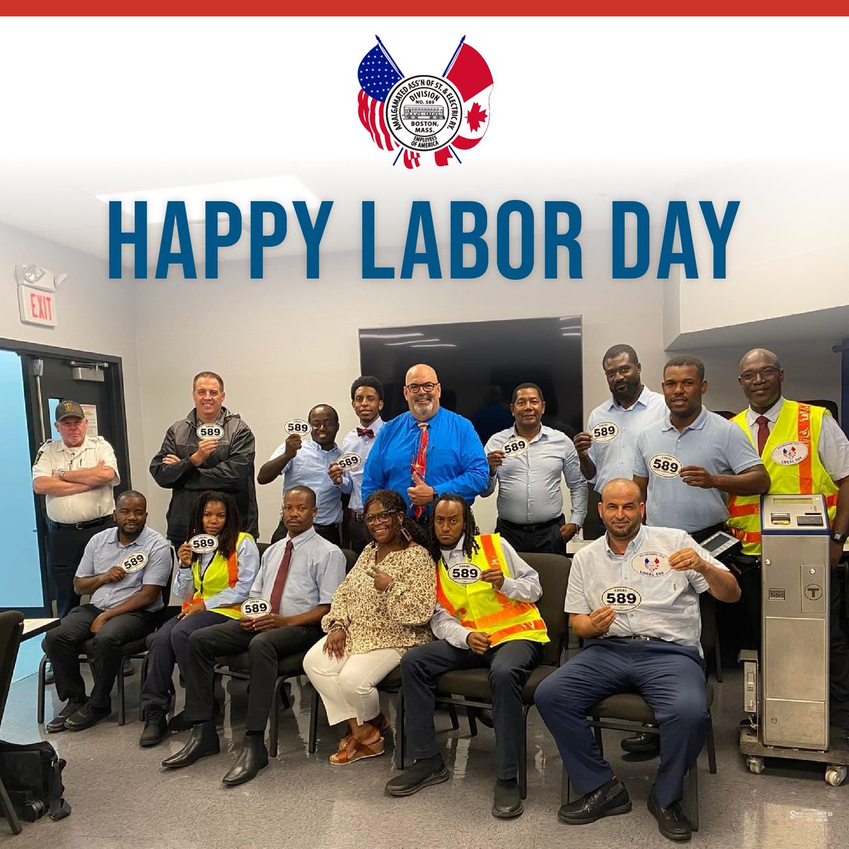 carmensunion589's tweet photo. Happy Labor Day from Boston Carmen's Local 589! Today, we celebrate the American workers who keep our economy moving. #LaborDay #WeMoveMA https://t.co/Bvlx5sLcyi