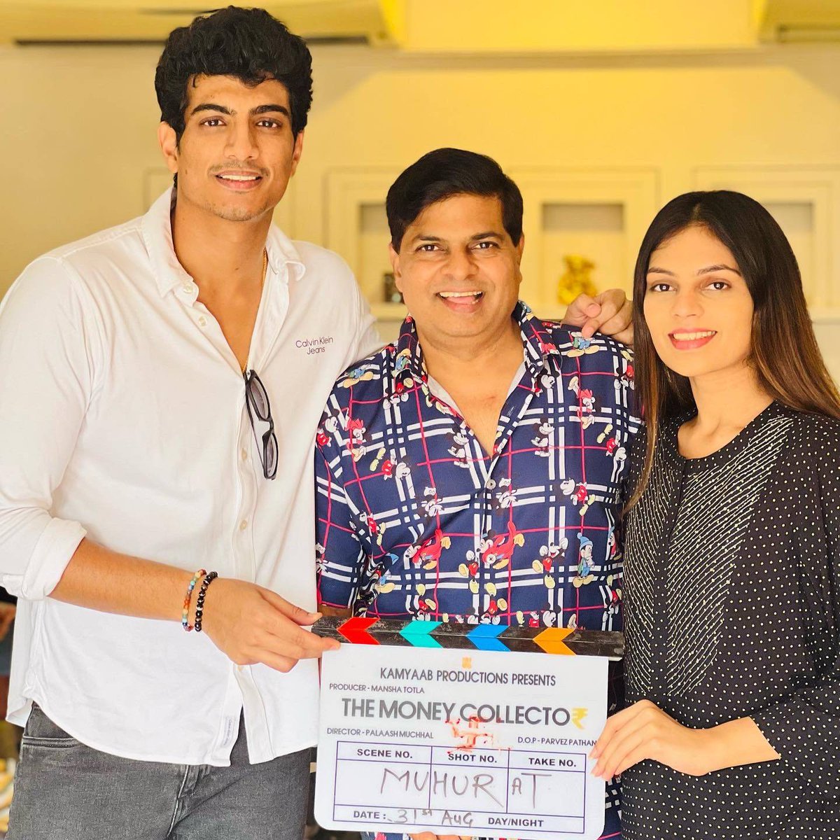 BOCIndia's tweet photo. After #Ardh, music composer - director #PalaashMuchhal's next directorial film is titled #TheMoneyCollector. 2022 release in cinemas, produced by #ManshaTotla [#KamyaabProductions]. #ParvezPathan is the DoP. https://t.co/lwNhtKrXOa