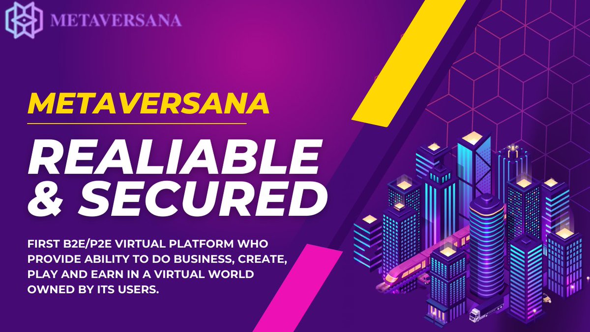 itzkingmichael's tweet photo. You can do business, trade, negotiate, recruit on the @MetaVersana platform and earn tokens for each successful transaction.
Our smart contracts ensure the reliability, security and authenticity of all transactions. Staking is available too. #B2E #P2E #MTVR https://t.co/ST1et9BYGD