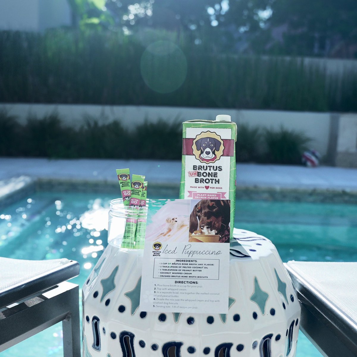BrutusBroth's tweet photo. Celebrating #LaborDayWeekend with 25% off our Pool Pup Pack! Just add to cart &amp; the discount is automatically applied. PS - your pup will love this pack far beyond summer days 🐾☀️🇺🇸 https://t.co/aThTLxuEEN https://t.co/SytT4NCivn