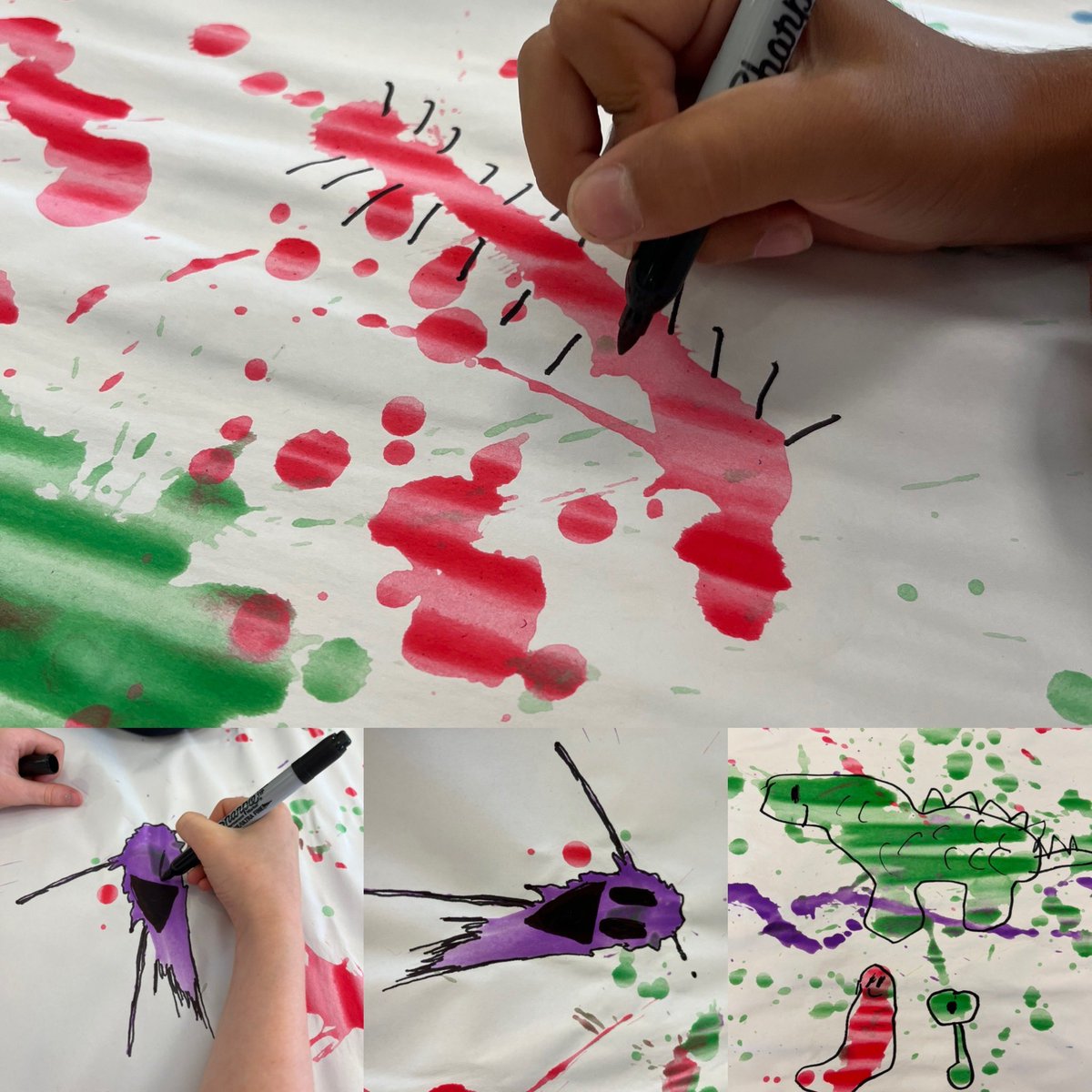So much fun watching what they created! #visualart