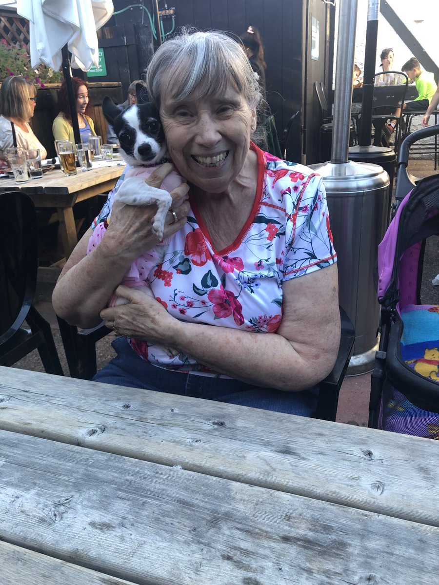 Puppymom91's tweet photo. Here are picciez of Mommy and me, Princess Di-Di on her birthday yesterday and watching tennis today. Have a pawsome day and weekend, eberypawdiez! Loviez and kizziez! ❎🅾️💜💖😘💕💞🤗🐾👑🌸🌺🎂🎾🥰 #princessdidi #tripawdlife #mommysgirlie #tripawdrescuechihuahua #dogsoftwitter https://t.co/gFuZPS8vSV