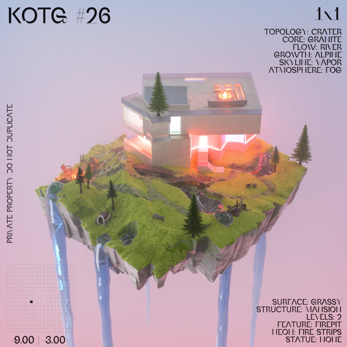 BaltaySteven's tweet image. 2000 houses generated from 1 Houdini file each one is a gift for a collector minting carbon neutral on Sep 16 @kotg_xyz  #sidefx #houdini #procedural #generative  #metaverse